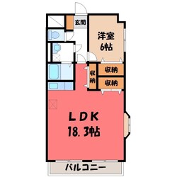 大島マンション 1の物件間取画像